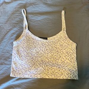 brandy melville purple floral tank top